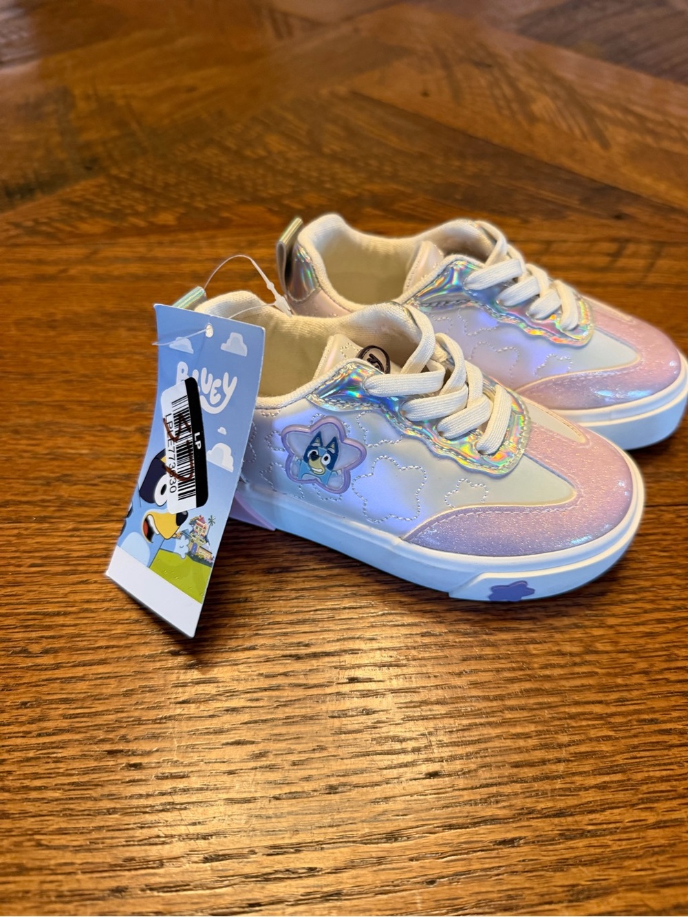 Girls Pink Bluey Character Sneakers Sz 6